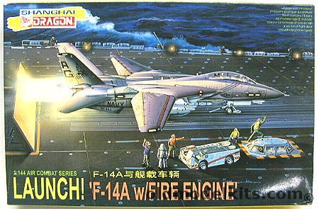 DML 1/144 F-14A with Fire Engine 'Launch!, 4020 plastic model kit